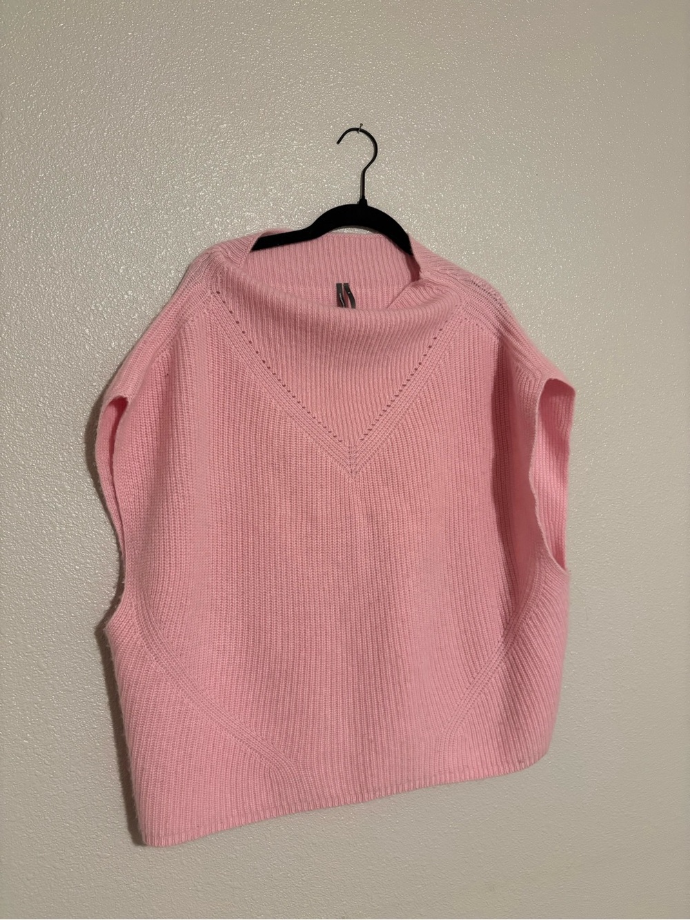 Anthropologie Cashmere oversized Ribbed Vest